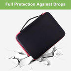 ALKOO Battery Organizer Storage Holder Case Box with Tester Checker BT-168. Holds 136+ Batteries AA AAA C D Cell 9V 3V Lithium (Red)