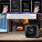 NEXUS SENSUS 3-in-1 Portable Carbon Monoxide Detector for Travel – UL-Compliant CO Alarm with Temperature and Humidity Monitor, USB-C Rechargeable for RV, Hotel, Camping (1, Gray)