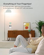 TREEWELL Remote Control Outlet Plug, 200FT Long Range Wireless Light Switch, Compact Design, 15A/1875W High-Power for Lamps, Lights, Household Appliances, FCC & ETL Listed