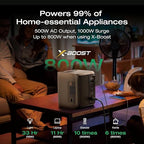 EF ECOFLOW Solar Generator DELTA 3 1000 Air with 110W Solar Panel, 960Wh LiFePO4 (LFP) Battery, 500W AC Output Portable Power Station for Home Backup, Power Outages, Camping & RVs