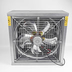 GRELWT 24" Wall Mounted Exhaust Fan - Variable Speed -Automatic Shutter - Vent Fan For Home Attic, Shed, or Garage Ventilation, 4390 CFM, 6180 SQF Coverage Area, New Version