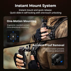 SMALLRIG Universal Three-in-One Camera Clip Kit, Quick Release System, Backpack Clamp for Mirrorless/DSLR, for Action Cameras, for DJI Pocket 3, Backpack Strap Clip Kit for Arca-Swiss - 5655