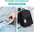Tuya WiFi Carbon Monoxide Detector Plug in with Temperature & Humidity,3-in-1 Portable CO Detector for Travel Hotel Home Gym Cellar RV Safety,Carbon Monoxide Alarm with Real-Time CO Monitor Display