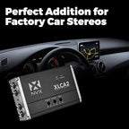 NVX XLCA2 X-Series 2-Channel Line Out Converter Digital Bass Enhancer with xBOOST and Remote Level Control