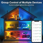 HYDONG Smart RGB Bulb,BR25/R80,Smart Bulbs Compatible with Alexa,Color Changing LED WiFi Bulb 12W,2.4Ghz WiFi Only.E26/E27Base,4Packs