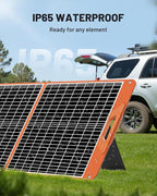 SOLUPUP 60W Portable Solar Panel, IP65 Waterproof Foldable Solar Panels for Power Station, 23% High Efficiency Solar Charger with QC3.0 USB-A & USB-C Outputs & 2 Kickstands for Outdoor Camping RV Trip