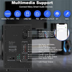Bobtot Home Theater Systems Surround Sound Speakers - 1200 Watts 10 inch Subwoofer 5.1/2.1 Channel Audio Stereo System with ARC Optical Bluetooth Input for 4K TV Ultra HD AV DVD FM Radio USB