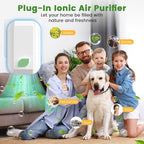 PVACG 6Pack Plug In Ionic Air Purifier,Negative Ion Air Purifier for Home Portable Plug-In Air Ionizers for Smoke, Pets Smell Quiet Mini Air Freshener for Home, Bedroom, Office, Living Room (6)
