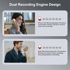 AI Voice Recorder,64GB Note Voice Recorder with Transcribe,Mind Mapping & AI Summary,Digital Voice Recorder with App,Audio Recorder for Lectures,Phone Calls,Meetings,Interviews Etc,Grey