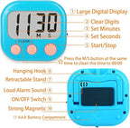 2 Pack Classroom Timers for Teachers Kids Large Magnetic Digital Timer Blue Pink