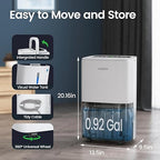 Waykar Max 80 Pint/D(Standard 62Pint/D) Energy Star Home Dehumidifier for Spaces up to 5,000 Sq. Ft in Basement Home and Large Rooms with Drain Hose, Handle, Auto Defrost and Self-Drying