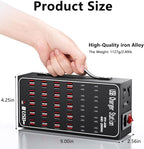 300W USB Charging Station, 60 Port USB C Charger Block, USB Charger hub for Multiple Devices, USB C Multi Charge Compatible with iPhone 17 16 15 14 13, iPad, Samsung Galaxy S23 S24, Pixel