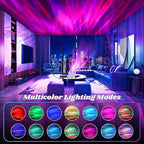 kismee Whole Room Coverage Area Northern Lights Projector Galaxy Aurora 8 Effects Combinations with Night Light Egg Cover for Bedroom Light Sleep (White)