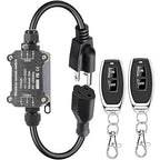 AC110V Remote Control Power Switch,Waterproof Wireless Light Switch,165 Feet Long,AC110V/120V/250V/20A RF Module Relay,Outdoor Weatherproof Smart Socket,Electrical Equipment
