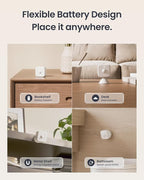 SwitchBot Smart mmWave Radar Motion Sensor, Bluetooth Presence Sensor with Dynamic Detection & Zone Positioning, Compatible with Alexa, HomeKit & Apple Home via SwitchBot Hub, 2-Year Battery Life
