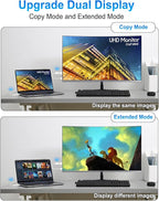2026 Upgraded Wireless HDMI Transmitter and Receiver 328FT/100M, 4K Decode 1080P@60Hz Ultra HD, Plug & Play 5G+2.4G HDMI Extender Display Dongle Adapter for Video/Audio to Monitor from Laptop/TV Box