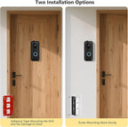 Adjustable (30°to 145°) Doorbell Camera Mount for Blink Video Doorbell/2nd Gen (newest model), No-Drill Mounting Kit Accessories for Blink Doorbell, Angle Mounting Bracket Wedge for Apartment, Renter
