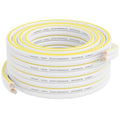 Mygatti 14AWG Speaker Wire 25 FT, 14/2 Gauge Audio Speaker Wire, for Car Speakers Stereo, Home Theater, Automotive Wire, White Jacket with Yellow Polarity Marker, CCA, 2 Conductors Electrical Wire