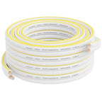 Mygatti 14AWG Speaker Wire 25 FT, 14/2 Gauge Audio Speaker Wire, for Car Speakers Stereo, Home Theater, Automotive Wire, White Jacket with Yellow Polarity Marker, CCA, 2 Conductors Electrical Wire