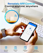 WiFi Smart Keyless Entry Door Lock Set w/Front Door Handle, 0.1s Fingerprint Biometric Unlock, APP/Passcodes/Cards Control, Auto Lock Keypad Deadbolt, Easy Install for Entry Bedroom