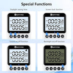 KETOTEK KTTS02 Digital Timer Outlet Plug in Timer Switch Socket Indoor Infinite Repeat Cycle Electrical Timer Switch, Countdown Timers for Lights,Aquarium,Pets Home Appliances