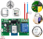 Newgoal WiFi Inching/Selflocking Relay Modules WiFi Momentary Switch with 433 MHz RF Remote Control(Tuya SmartLife APP)