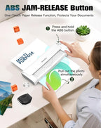 Laminator Machine 13 Inch Lamination Machine with Auto Paper Feed, Never Jam A3 Thermal Lamination, 20 Laminating Sheets 10-in-1 Laminator with Cutter, Trimmer & Corner Rounder for Office School Home