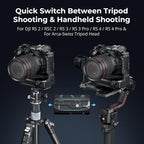 SMALLRIG R5 Mark II Cage for Canon R5 Mark II with Cooling Fan CF-R20EP, Compatible with for Arca-Type Tripods, for DJI RS 2 / RSC 2 / RS 3 / RS 3 Pro/RS 4 / RS 4 Pro Stabilizers - 5092