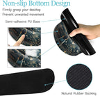 LIMKRIAN Anime Book Mouse Pad Set Large Desk Matt for Desktop, Ergonomic Mouse Pad with Wrist Rest, Gaming Mousepad Wrist Support Keyboard Mat Cup Coaster Set Cute Desk Accessories for Women Girl