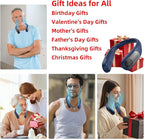 Portable Neck Fan,Personal Wearable Bladeless Fan,LED Display,4-Speeds,6000mAh USB Rechargeable,360° Strong Cooling Wind,Hands Free,White Elephant Gift,Christmas Gifts for Men Women Dad Mom (Blue)