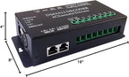 CANRIA DC 5V-24V 6 Channel DMX512 Decoder LED Controller, for RGBRGB RGBW RGBWW RGBWWW LED Strip Light, 4-Digit Display