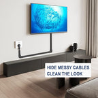 Cord Cover Raceway Kit - 157" Cable Concealer, Wire Hider for TV Wall Mounting and Wire Management, Black