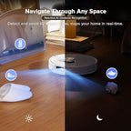 roborock Qrevo Curv Robot Vacuum and Mop, Zero-Tangling, AdaptiLift Chassis, FlexiArm Technology, Al Obstacle Recognition, 17mm Mop Lift, 18,500Pa Suction, Hot Water Mop Washing & Dock Self Cleaning