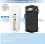 Ceiling Fan Remote Control Kit for Harbor Breeze KUJCE10311 KUJCE10712 TR214B 2AQZU-18018, Universal Remote for 3 Speeds Light Dimmer, Compatible with Harbor Breeze Hampton Bay Hunter and Other Brands