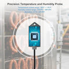 KETOTEK Temperature Humidity Controller Digital Thermostat Module 120V, Heating Cooling Humidification and dehumidification Control 110V 10A, Fahrenheit Display