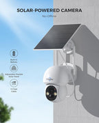Hiseeu Solar Camera Wireless Outdoor, Home Security Camera System, 2.4G & 5G WiFi, Solar-Powered 4MP 8 Cam-Kit, Color Night Vision, 360° View, Pan & Tilt, 1TB HDD Local Recording, No Montly Fees