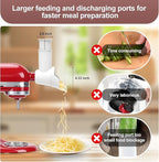 Slicer Shredder Attachments for KitchenAid Stand Mixer Cheese Grater Attachment for KitchenAid, Slicer Accessories with 3 Blades by Aien