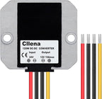 Cllena 24v to 12v Converter 10A 120W Voltage Reducer Regulator Power Supply Buck Converter Transformer for Golf Cart Auto Car Truck Vehicle Boat