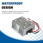 DC 8V-36V to 12V 25A 300W Automatic Buck Boost Converter, Step Down Up Regulator Voltage Reducer, Waterproof DC Power Supply for Golf Cart LED Light