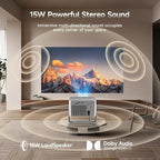 Magcubic Smart Projector 4K Support, Portable Projector with Wifi and Bluetooth, TV Stick Built-in, Auto Focus & Obstacle Avoidance, 650 ANSI, Voice Control, Home Theater Movie Proyector Outdoor