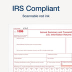 Adams 1096 Forms 2025, 1-Part Summary Transmittal Forms for 25 Recipients, Compatible with Inkjet & Laser Printers, 25 Sets per Pack, IRS Compliant (1017226)