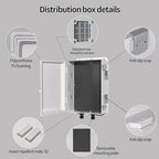 Namunanee Outdoor Electrical Junction Box, ABS Water Resistant Enclosure with Internal Mounting Panel & Hinged Cover, 15.7" H* 11" L* 5.9" W
