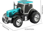 Tractor Head Bluetooth Speaker – unique Bluetooth car speaker with HD stereo, TWS pairing, LED party lights, portable wireless outdoor speaker, car model decoration, and a great gift for men(Green)