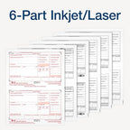 Adams 2024 W2 Tax Forms 2024, 6 Part Laser/Inkjet Tax Forms, 50 Employees, Includes 6 W3 Forms, Access to Tax Forms Helper (1009322)
