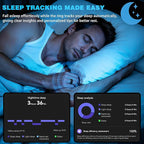 S SECRETTOP Smart Ring for Women & Men, Activity Tracker Ring, Heart Rate Monitor, Sleep Monitoring, Step Counting, Calorie Pedometer, No Subscription Fee, iOS Android (Black 10)