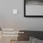 Honeywell Home X8S Smart Thermostat with Room Sensor, Video Doorbell Compatibility, IAQ Control, and Customizable Touchscreen Display, Black