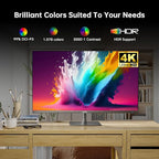 KTC 32 Inch 4K Smart Monitor, Google System UHD (3840x 2160) Smart Monitor with Speakers, Netflix Licensed, Type-C 65W PD, WirelessDisplay, HDR, Bluetooth, Hey Google Voice Remot, VESA Support, A32Q8