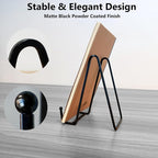 Kruodop 4 Pack 6" Metal Square Frame Easel Stands - Multi-Use Tabletop Display for Plates, Photos, Art, Books, Signs | Durable Mini Easels for Home Decor, Office, Studio & Vinyl Records