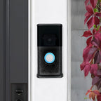 Garden Video Doorbell Cover (Compatible with Ring 3, 3 Plus, 4, Battery Plus, and Battery Pro) (Matte Black)