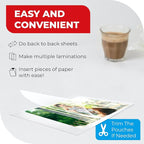 5MIL Thermal Laminating Sheets (100 Count) 5.3x7.2 inch, Photo Size Dry-Erase Friendly Laminating Pouches, Compatible with Laminators, Crystal Clear Laminated Finish